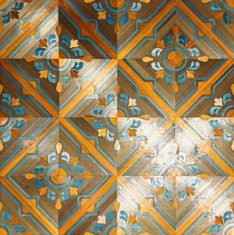 carreaux-ciment Gibbs turquoise